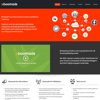 Homepage - Boomads