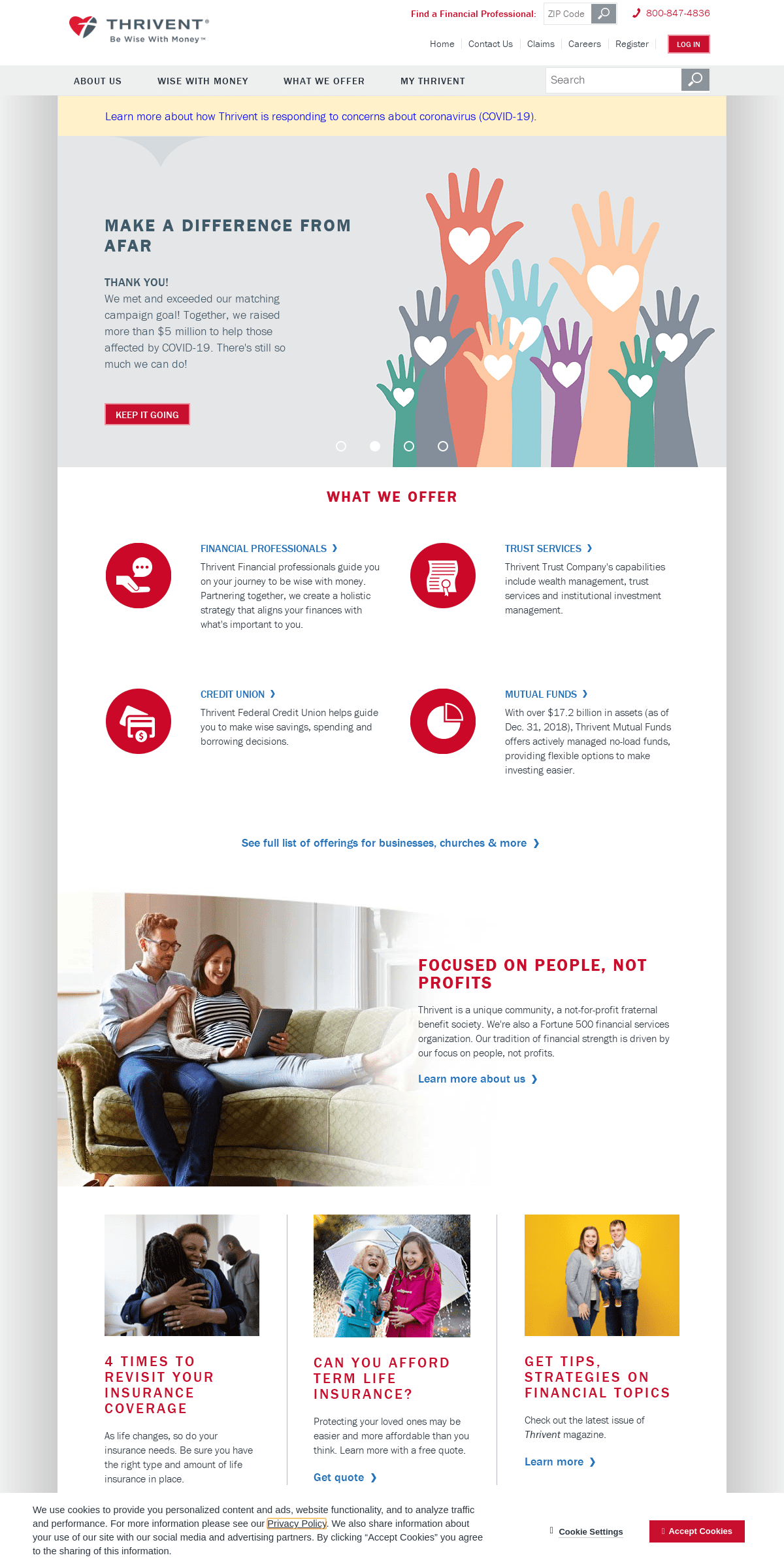 A complete backup of thrivent.com