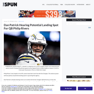 A complete backup of thespun.com/nfl/afc-south/indianapolis-colts/dan-patrick-hearing-potential-landing-spot-for-qb-philip-river