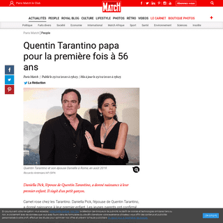 A complete backup of www.parismatch.com/People/Quentin-Tarantino-papa-pour-la-premiere-fois-a-56-ans-1675122