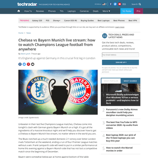 A complete backup of www.techradar.com/news/chelsea-vs-bayern-munich-live-stream-how-to-watch-champions-league-2019-20-football-