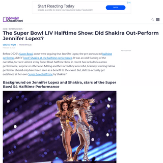 The Super Bowl LIV Halftime Show- Did Shakira Out-Perform Jennifer Lopez-