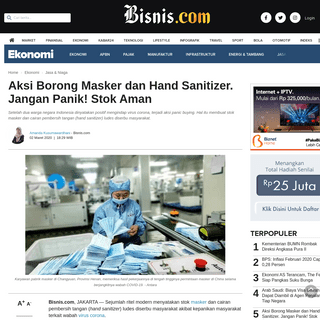 A complete backup of ekonomi.bisnis.com/read/20200302/12/1208003/aksi-borong-masker-dan-hand-sanitizer.-jangan-panic-stok-aman