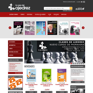 Libros de ajedrez. Software, tableros, revistas y material de ajedrez - La casa del Ajedrez