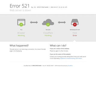 dentalspacali.com - 521- Web server is down