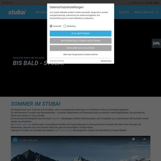A complete backup of stubai.at