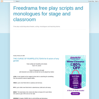 A complete backup of freedramaplays.blogspot.com