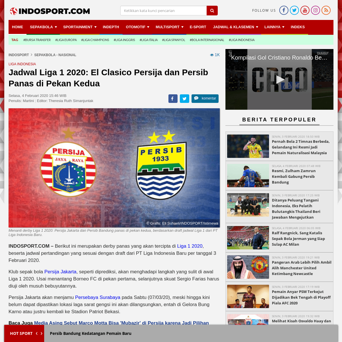A complete backup of www.indosport.com/sepakbola/20200204/jadwal-liga-1-2020-el-clasico-persija-dan-persib-panas-di-pekan-kedua