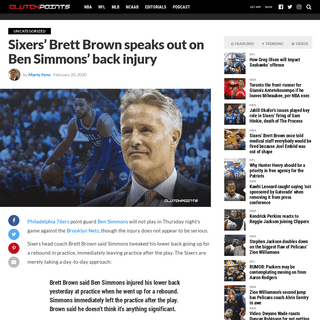 A complete backup of clutchpoints.com/sixers-news-brett-brown-speaks-out-on-ben-simmons-back-injury/