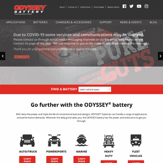 A complete backup of odysseybattery.com