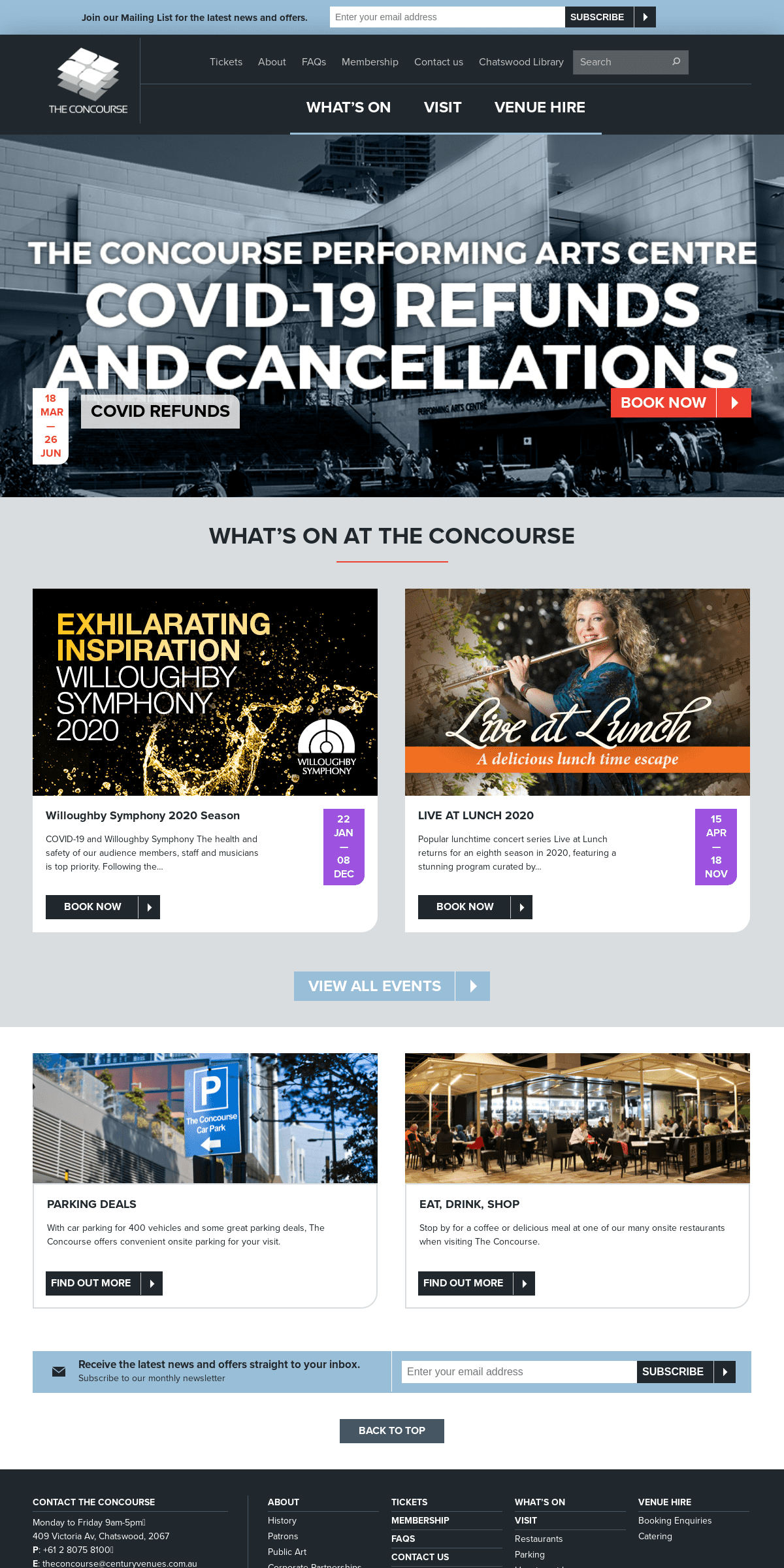 A complete backup of theconcourse.com.au