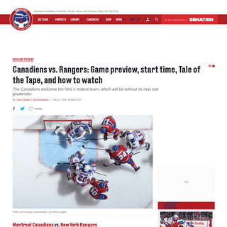 A complete backup of www.habseyesontheprize.com/2020/2/27/21155495/canadiens-rangers-game-preview-start-time-tale-of-the-tape-an
