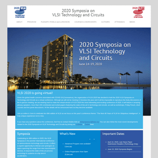 VLSI 2020 - 2020 Symposia on VLSI Technology and Circuits