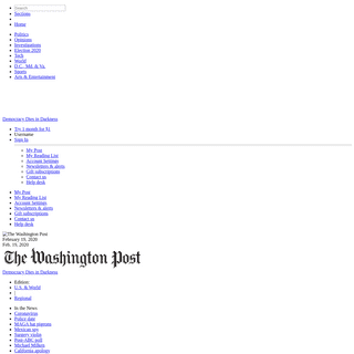 Washington Post- Breaking News, World, US, DC News & Analysis - The Washington Post