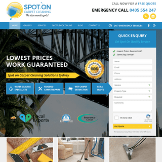 A complete backup of spotoncarpetcleaning.com.au