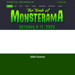 October 9-11, 2020 Atlanta, GA â€“ Atlanta's Best Horror and SF Con!
