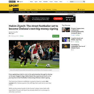 Hakim Ziyech- The street footballer set to become Chelsea's next big-money signing - BBC Sport