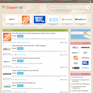 Coupon 2020- Find Coupons & Discount Codes