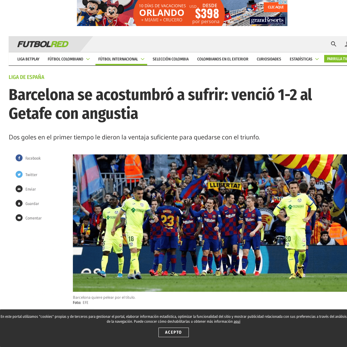 Barcelona vs Getafe- goles y mejores momentos del partido - Liga de EspaÃ±a - Futbolred