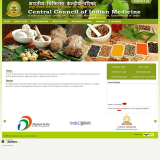 Central Council of Indian Medicine-- Ministry of Ayush, Govt. of India