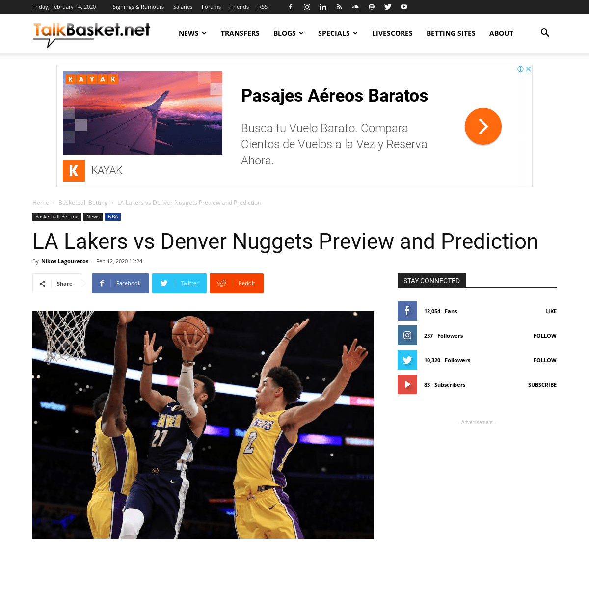 A complete backup of www.talkbasket.net/69407-la-lakers-vs-denver-nuggets-preview-and-prediction