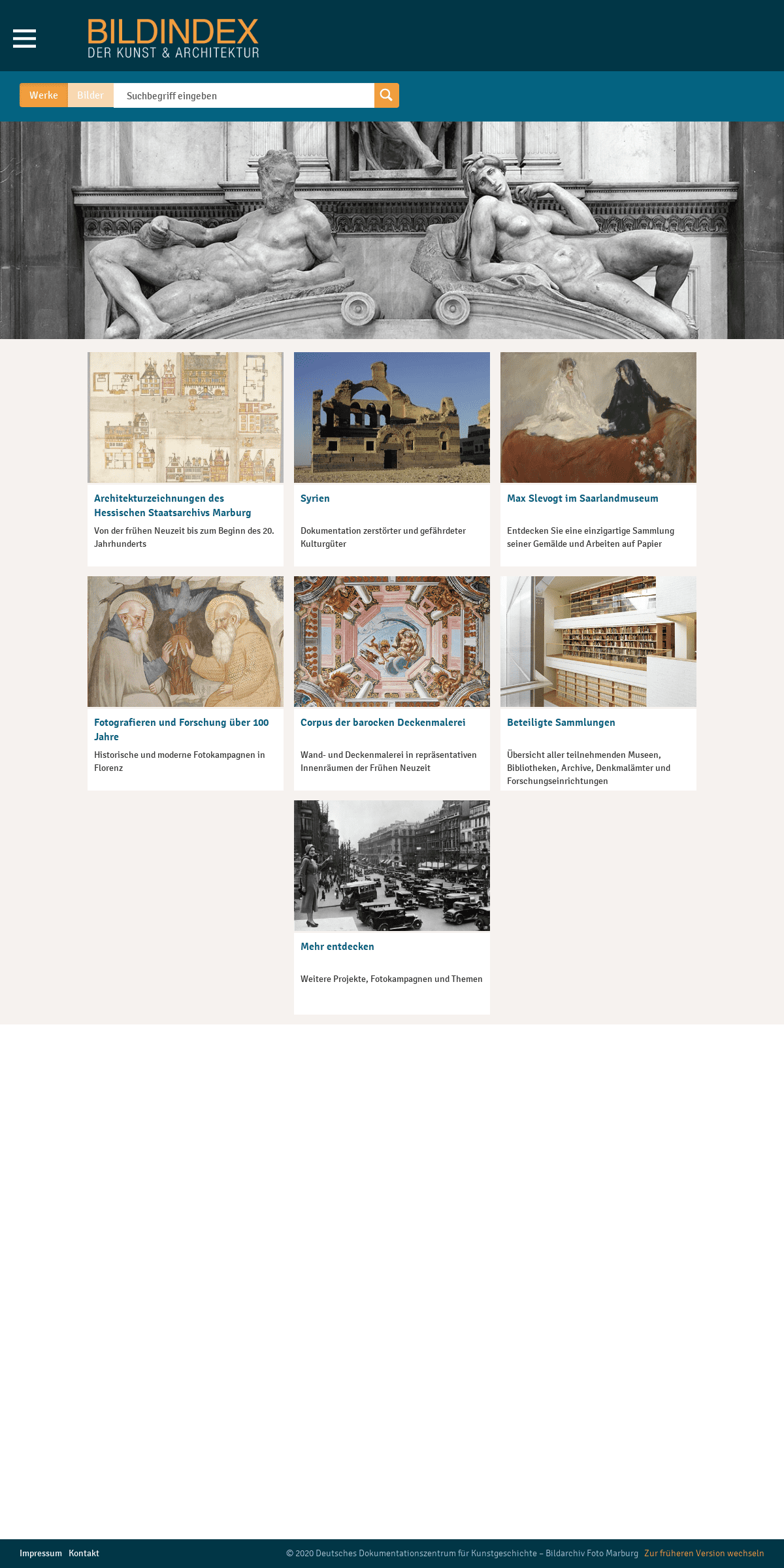 Bildindex der Kunst & Architektur - Startseite Bildindex