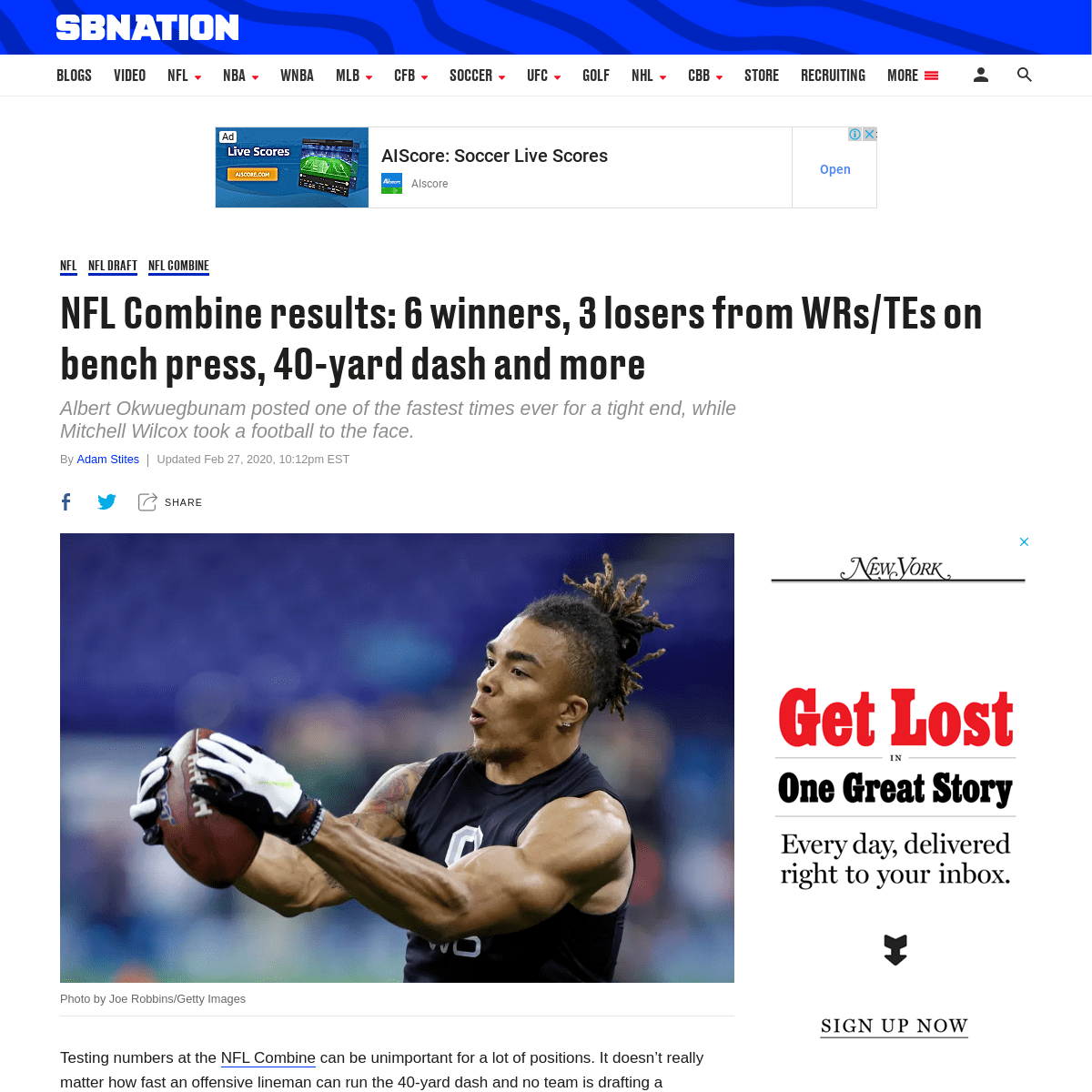 A complete backup of www.sbnation.com/nfl/2020/2/27/21156683/2020-nfl-combine-results-wide-receiver-tight-end