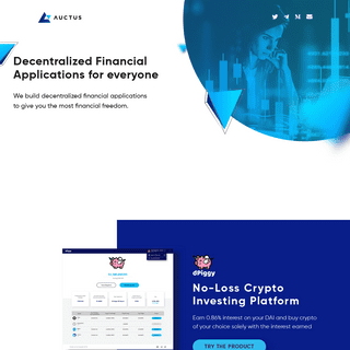 Auctus - Decentralized Financial Applications for everyone