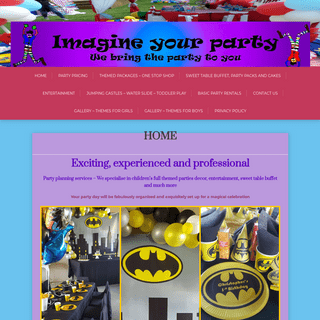 A complete backup of imagineyourparty.co.za