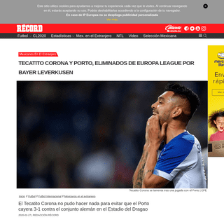 A complete backup of www.record.com.mx/futbol-futbol-internacional-mexicanos-en-el-extranjero/tecatito-corona-y-porto-eliminados