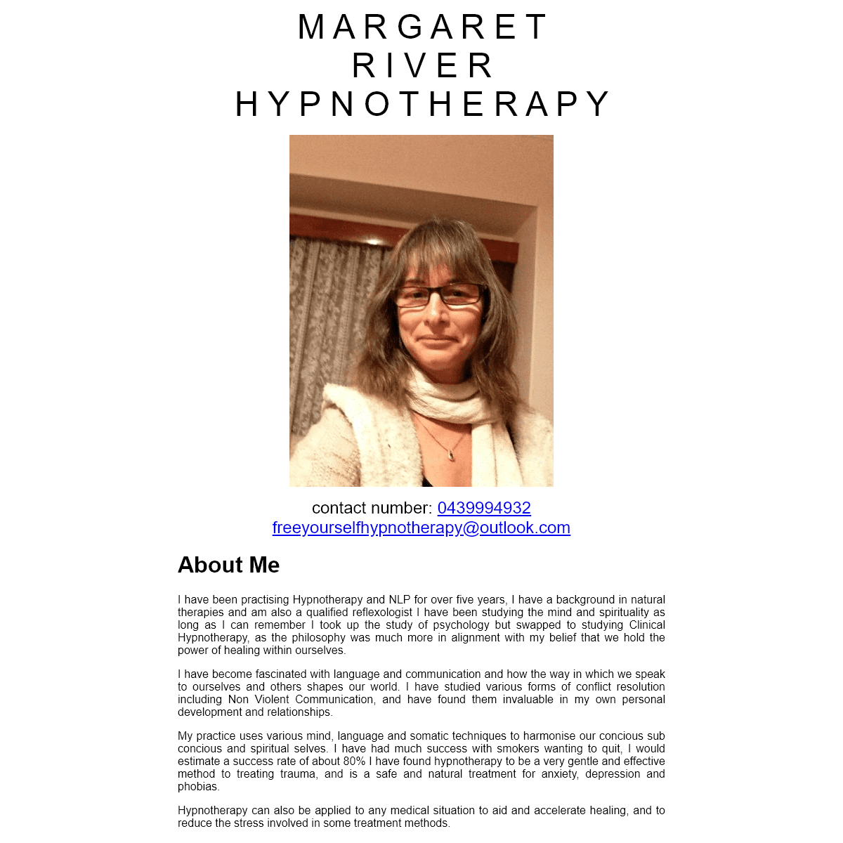 A complete backup of margaretriverhypnotherapy.com.au