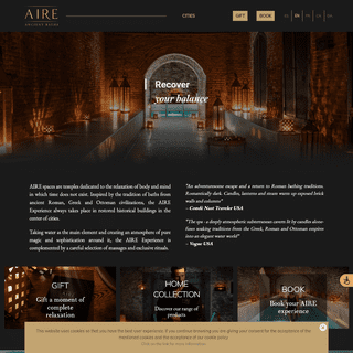 AIRE Ancient Baths- Relax Body & Mind