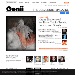 Genii, The Conjurors` Magazine