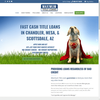 Fast Cash Title Loans Chandler AZ- Bad Credit Loans