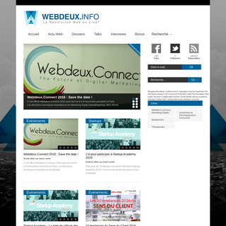 Webdeux.info - La rÃ©volution web en live