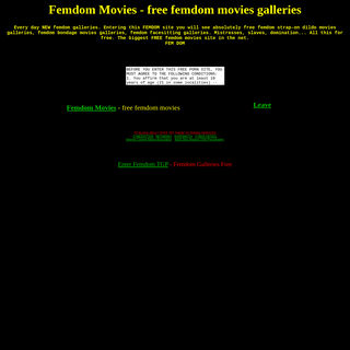 A complete backup of femdommovies.net
