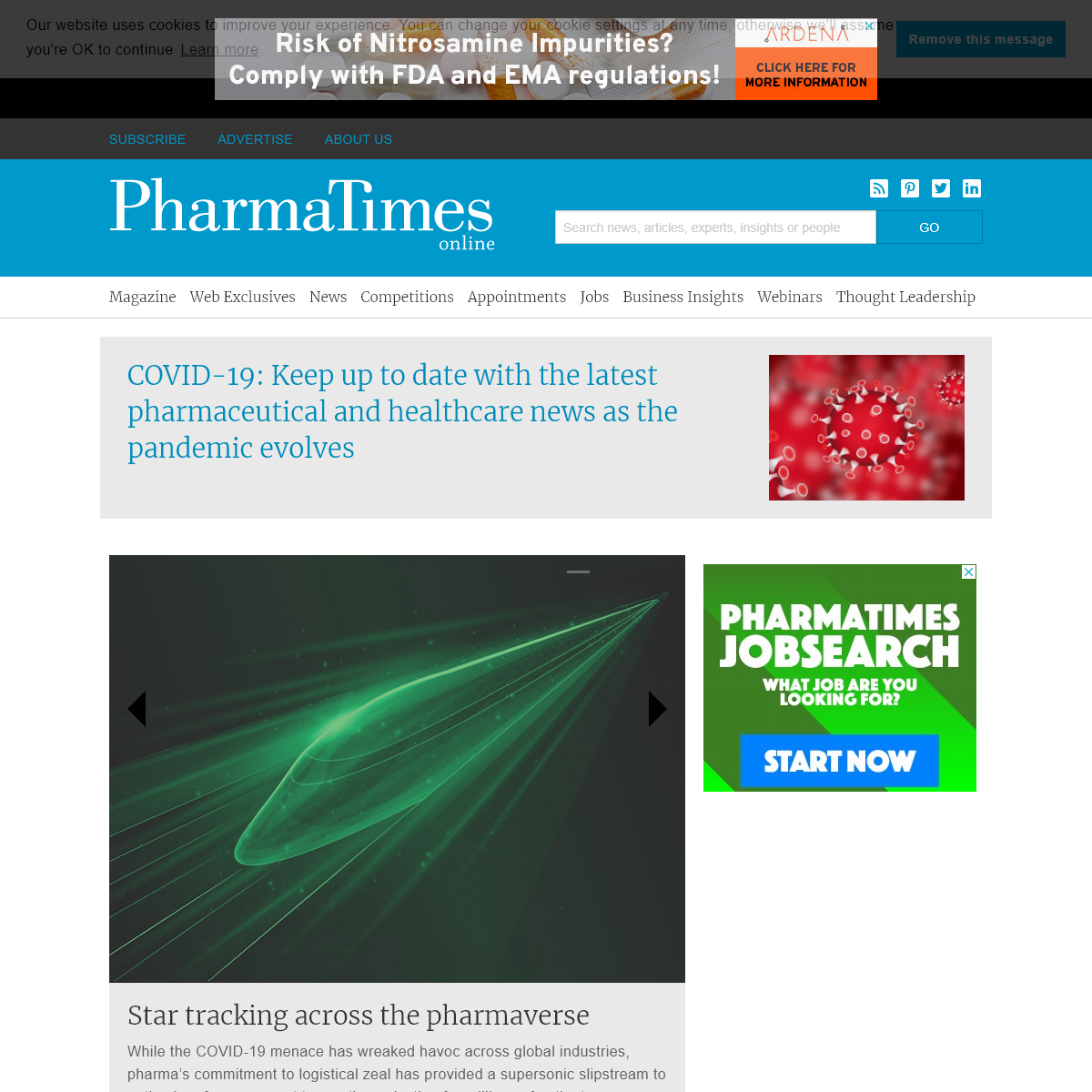 PharmaTimes â€“ in-depth news, features and insights for the pharmaceutical and healthcare sectors