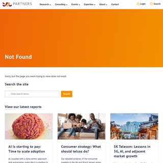 Page not found - STL Partners