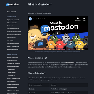 A complete backup of docs.joinmastodon.org