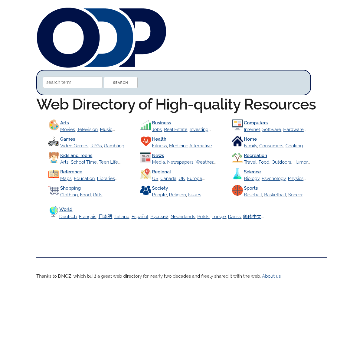 A complete backup of odp.org