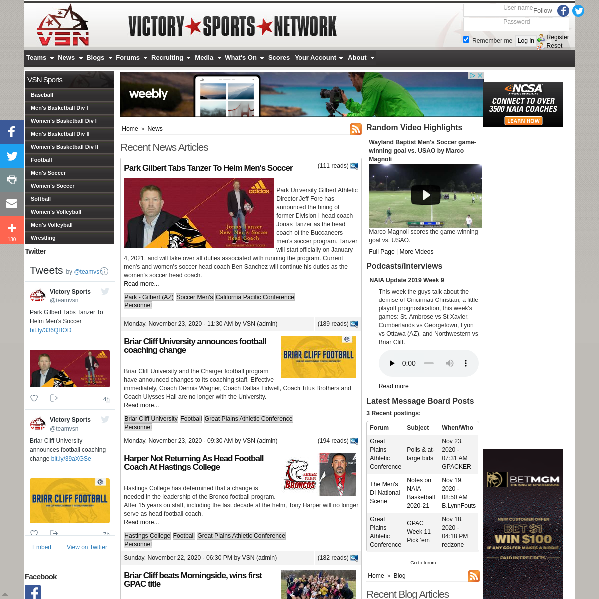 A complete backup of victorysportsnetwork.com
