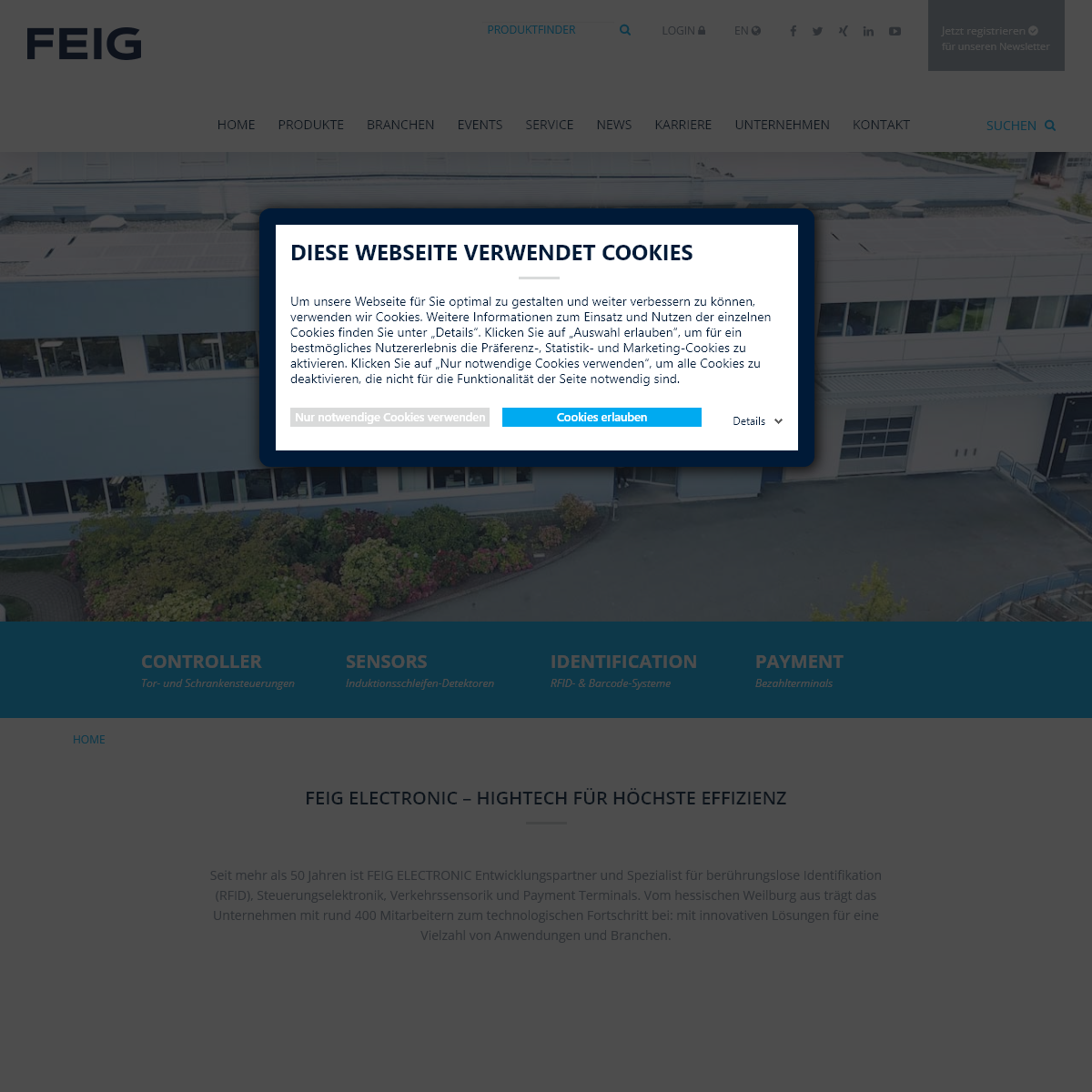 A complete backup of feig.de