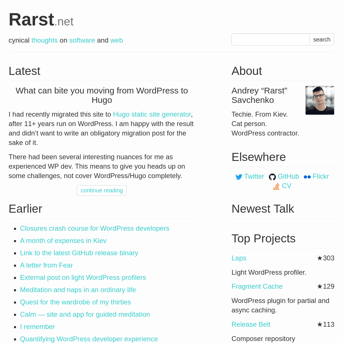 A complete backup of rarst.net