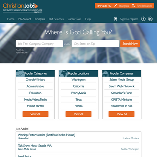 A complete backup of christianjobs.com