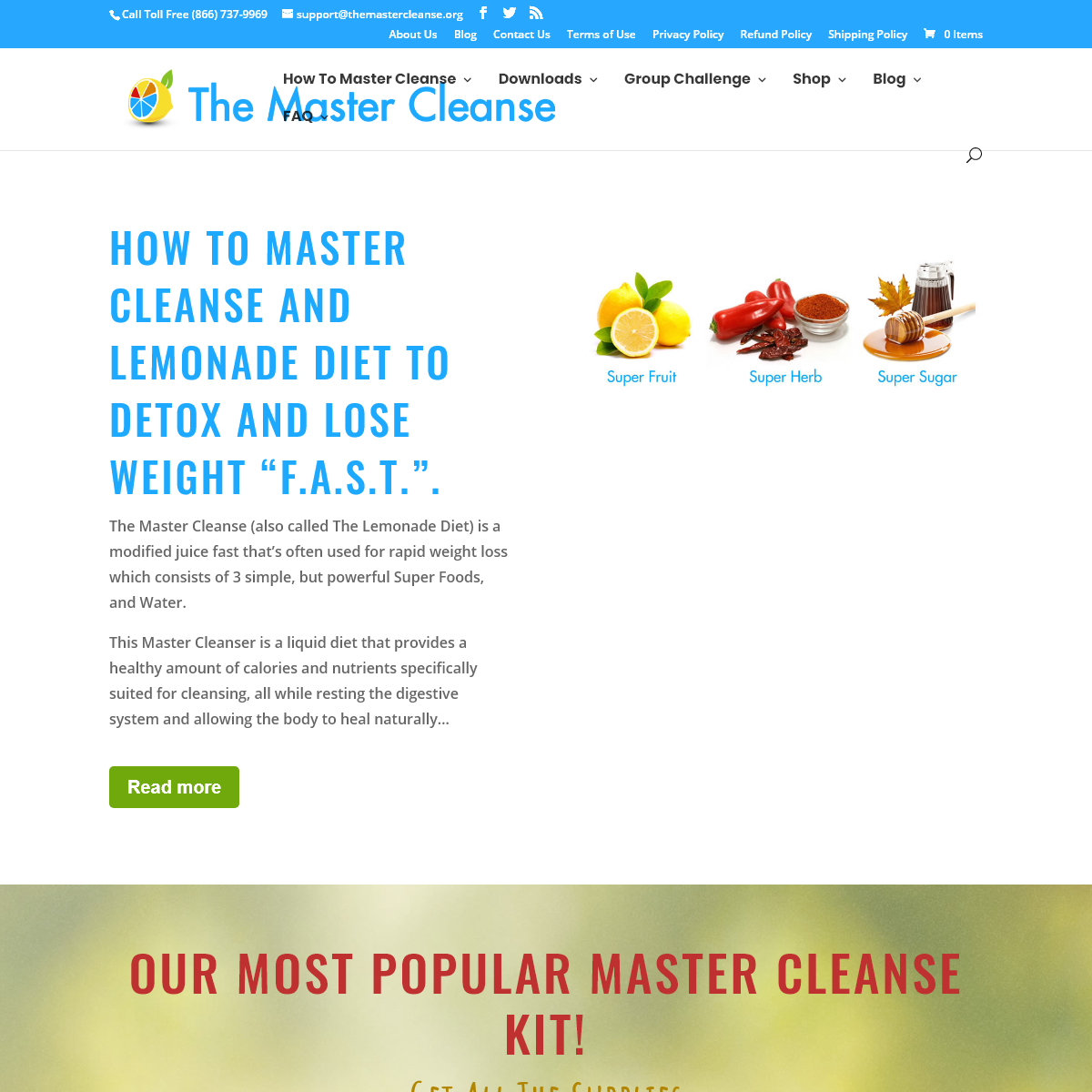 A complete backup of themastercleanse.org