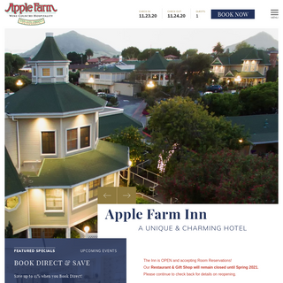 Charming Hotel in San Luis Obispo - Apple Farm Inn