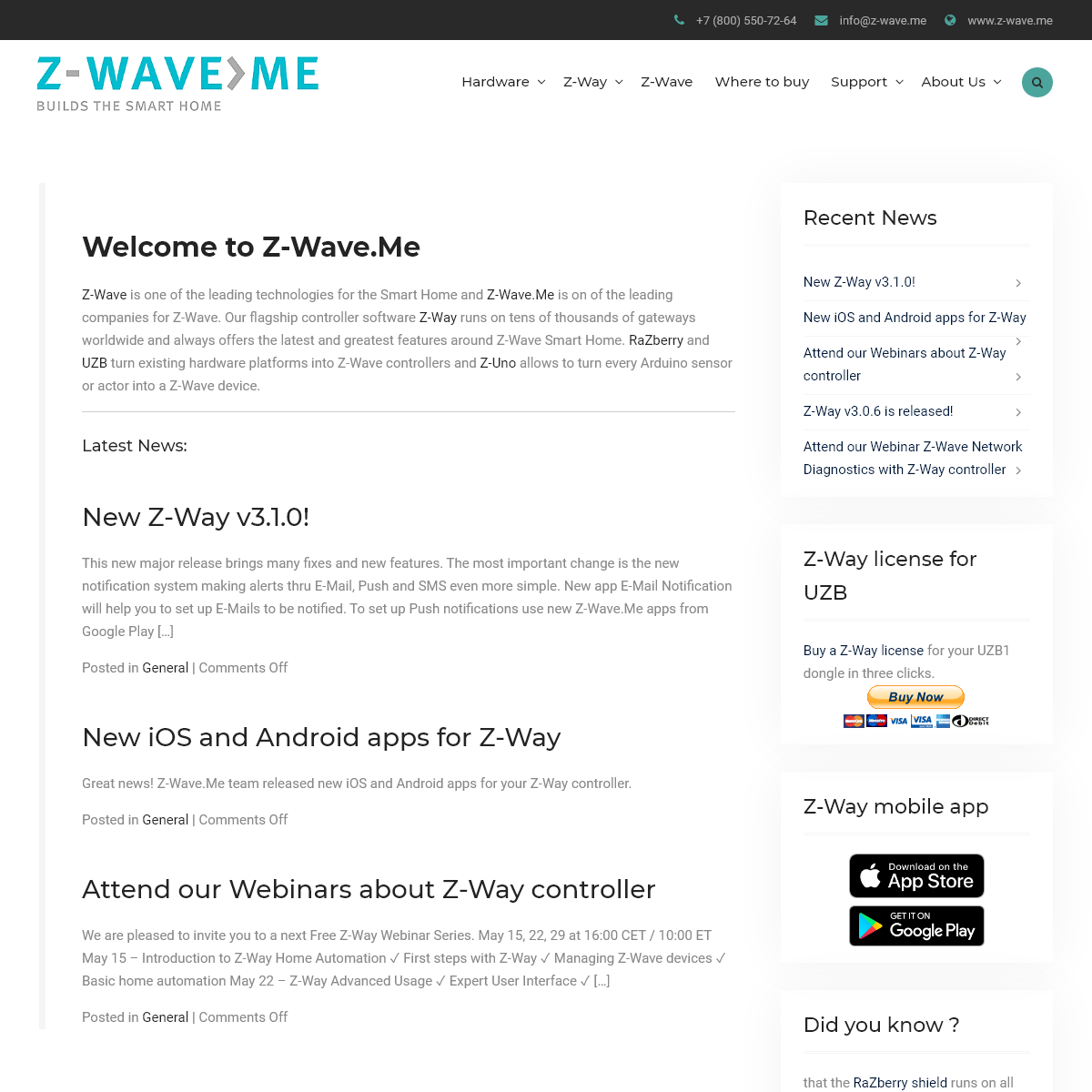 A complete backup of z-wave.me