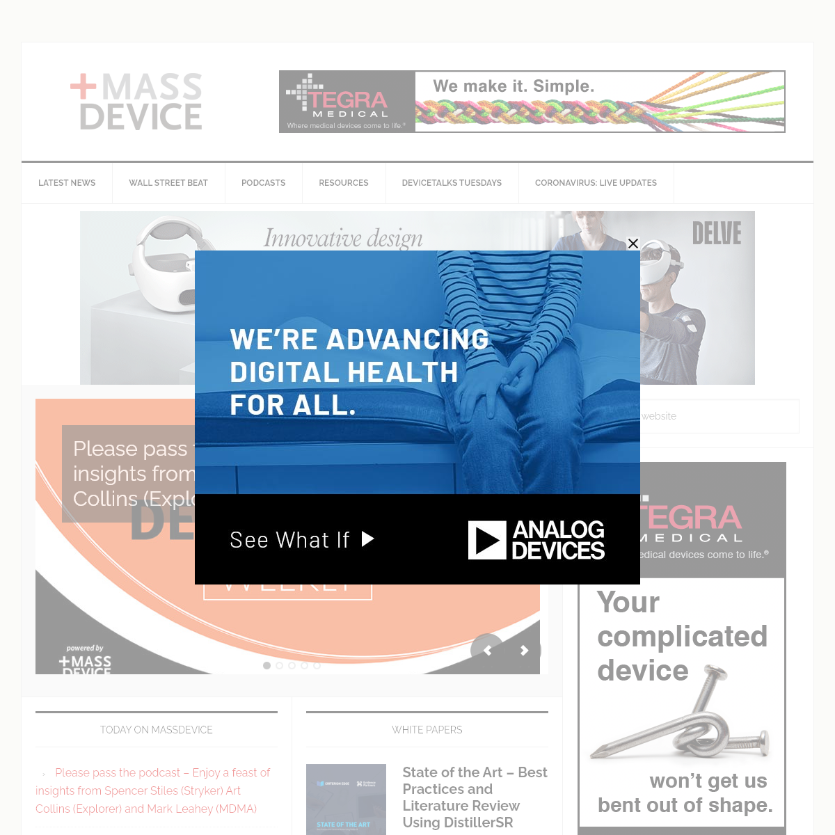 MassDevice - The Medical Device Business Journal â€” Medical Device News & Articles - MassDevice