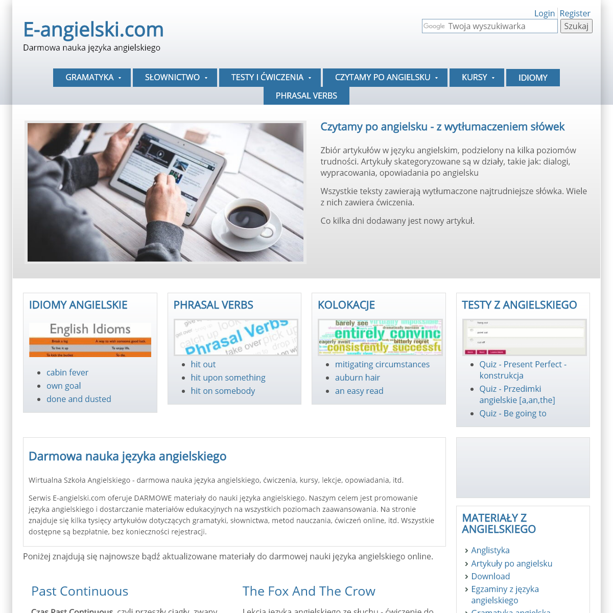 A complete backup of e-angielski.com