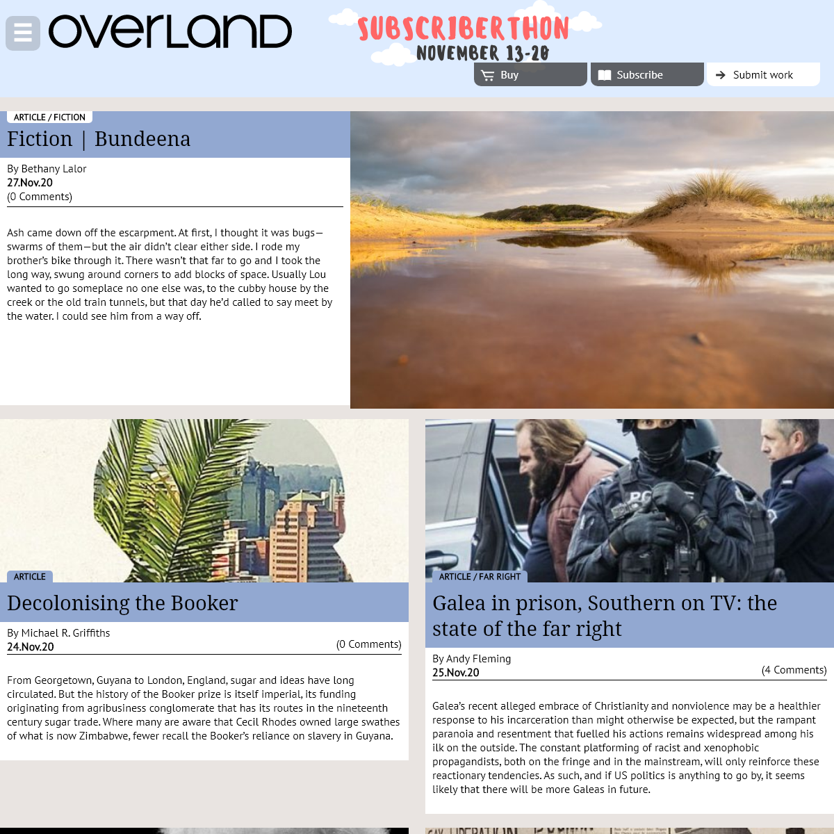 A complete backup of overland.org.au
